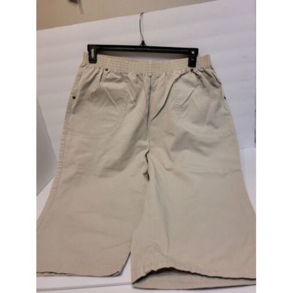 American Sweetheart Pants - American sweetheart by‎ haband, tan capri, size 16P